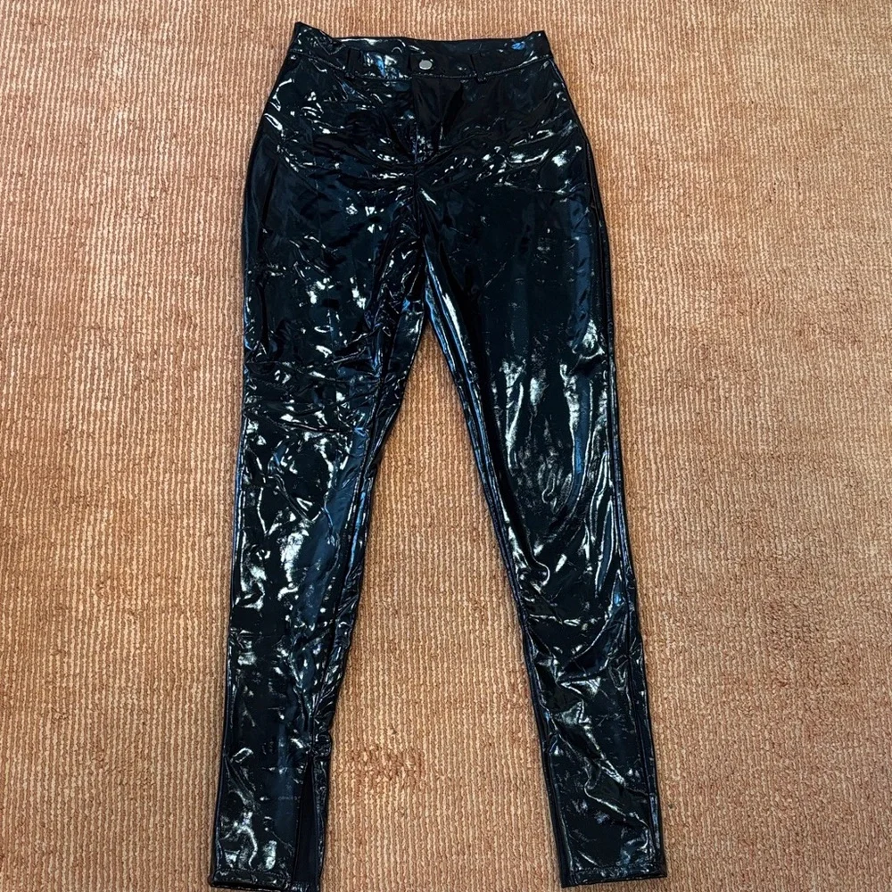 Fashionova Black AND Burgundy Vinyl Pants with soft interior (sweat proof) +more - Picture 10 of 16